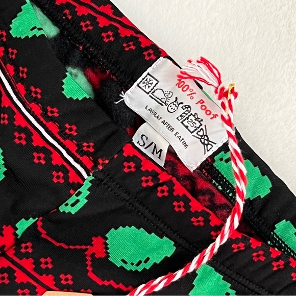 Poof Leggings Christmas Tights Holiday Tree Lights Small Medium - Picture 5 of 11